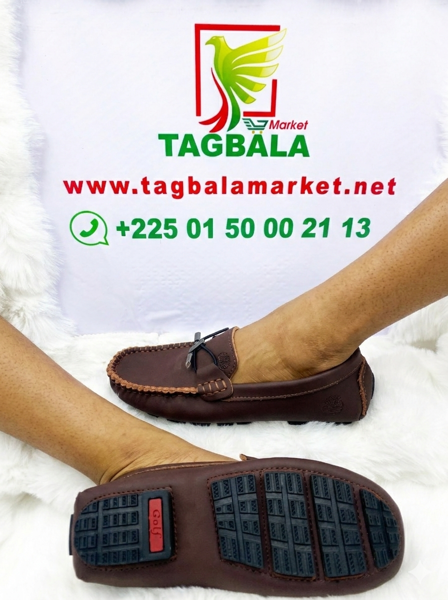 Mocassins en Cuir Marron - Style "Driver"